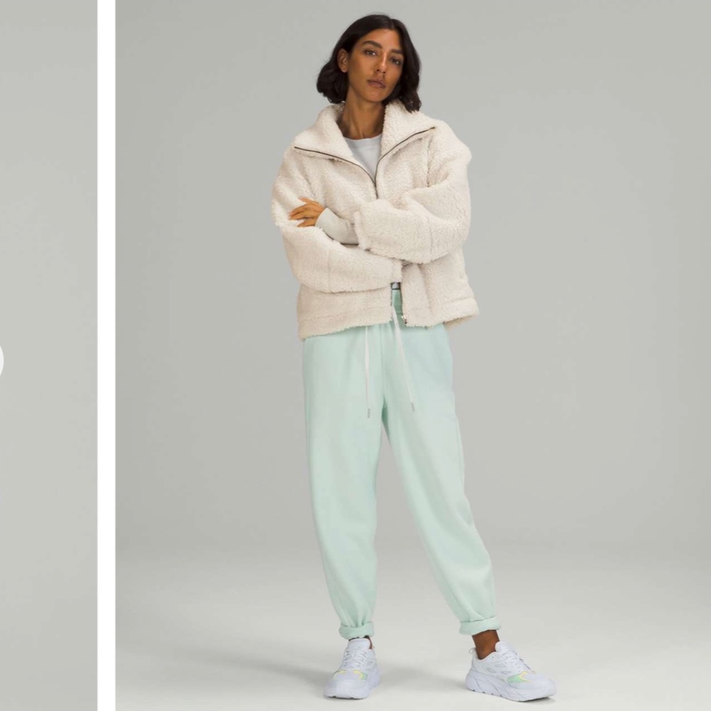 Lululemon Cinchable Fleece Zip Up - Opal - Picture 4 of 10